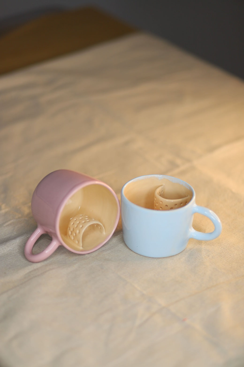 Handmade Ceramic Mug with Infuser – Vilnotik Ceramics